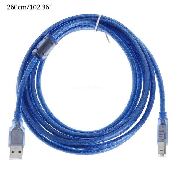 hubs high speed transparent blue usb 2.0 printer cable type a male to b dual shielding for 0.3m, 1m, 1.5m, dropship
hubs high speed transparent blue usb 2.0 printer cable type a male to b dual shielding for 0.3m, 1m, 1.5m, dropship