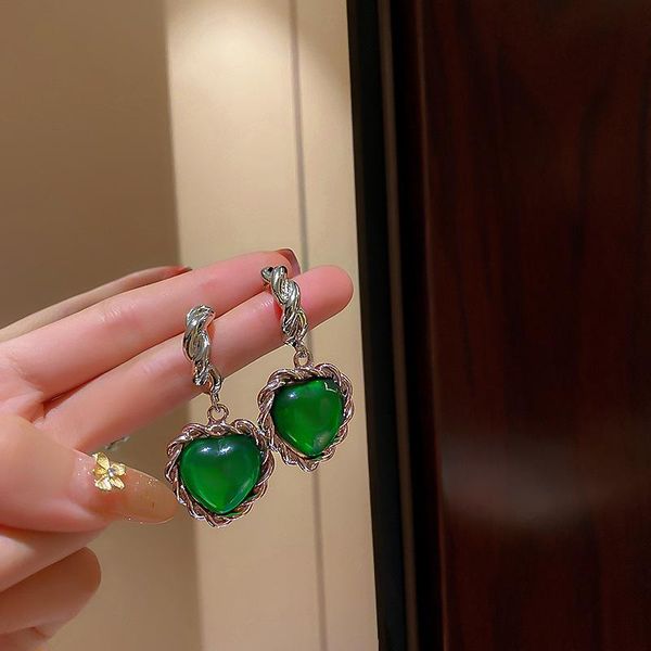 dangle & chandelier vintage metal geometric baroque twist green heart shape zircon drop earrings punk for women girls jewelry gifts, Silver
dangle & chandelier vintage metal geometric baroque twist green heart shape zircon drop earrings punk for women girls jewelry gifts, Silver