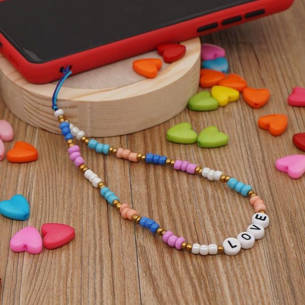 link, chain beaded for phone lanyard chains women's wristband jewelry 2021 colorful beads love letter holder wholesale, Black
link, chain beaded for phone lanyard chains women's wristband jewelry 2021 colorful beads love letter holder wholesale, Black