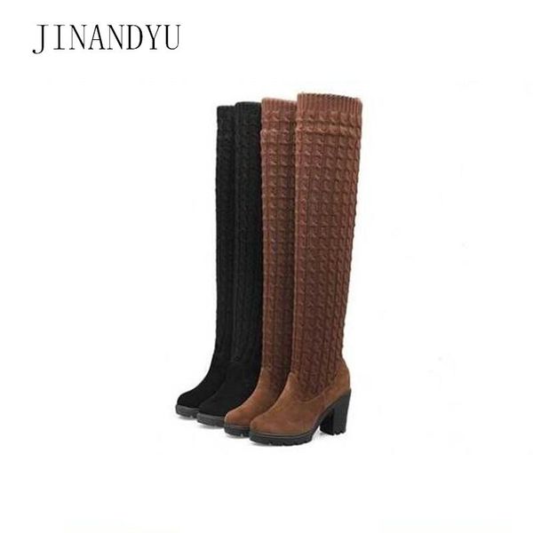 boots thigh high knitting wool long woman over knee platform women heels autumn womans shoes brown black boot
boots thigh high knitting wool long woman over knee platform women heels autumn womans shoes brown black boot