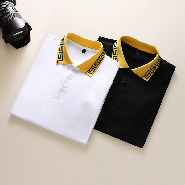 2021 wholesale brand men's business casualmens long sleeve striped slim masculina social male polo shirt new fashion, White;black
2021 wholesale brand men's business casualmens long sleeve striped slim masculina social male polo shirt new fashion, White;black