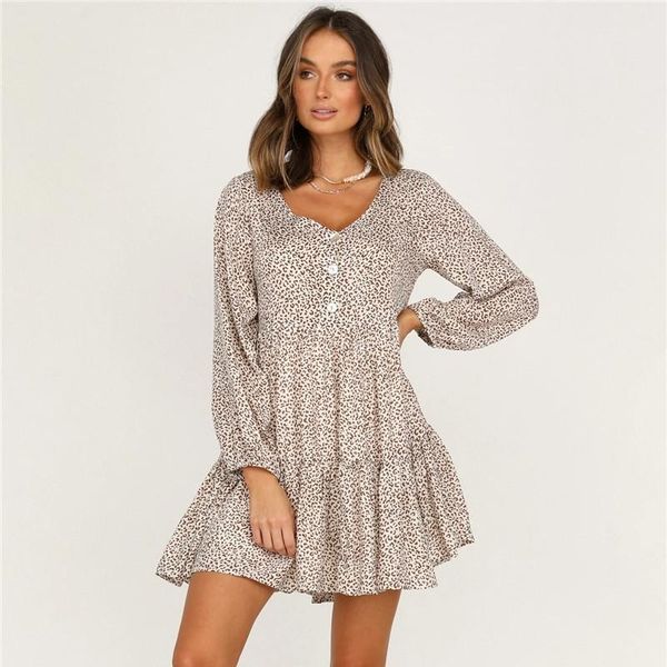 casual dresses bohemian women's leopard print party dress long sleeves v-neck button decoration lotus lace short slim ladies street wea, Black;gray
casual dresses bohemian women's leopard print party dress long sleeves v-neck button decoration lotus lace short slim ladies street wea, Black;gray