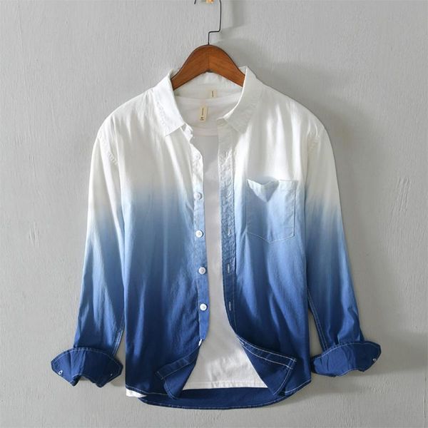 men's casual shirts shirt spring and summer long sleeve gradient cotton all kinds of solid color clothes wear, White;black
men's casual shirts shirt spring and summer long sleeve gradient cotton all kinds of solid color clothes wear, White;black