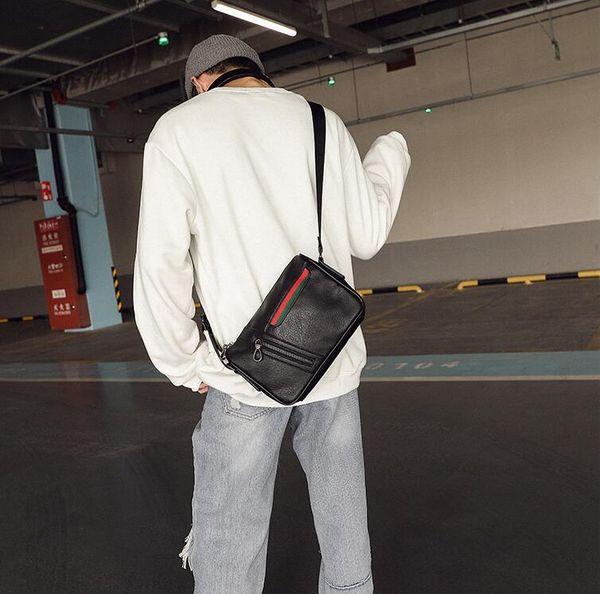 wholesale men handbag contrast stitching leather mens shoulder bag street trend striped messenger bags simple white leathers small square ba
wholesale men handbag contrast stitching leather mens shoulder bag street trend striped messenger bags simple white leathers small square ba