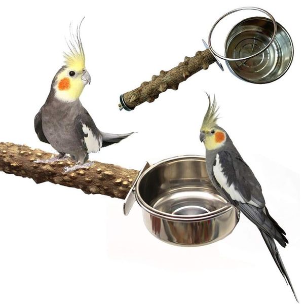 other bird supplies parrot cage perch natural wooden stand stick with stainless steel food dishes bowl feeder cup for parakeet cockatiels
other bird supplies parrot cage perch natural wooden stand stick with stainless steel food dishes bowl feeder cup for parakeet cockatiels
