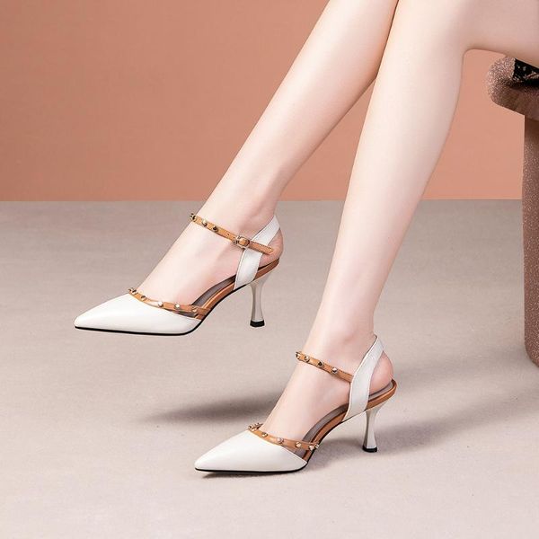 2021 fashion women genuine leather high heel sandal ladies stiletto heels women black summer pumps girls pointed toe shoes beige
2021 fashion women genuine leather high heel sandal ladies stiletto heels women black summer pumps girls pointed toe shoes beige