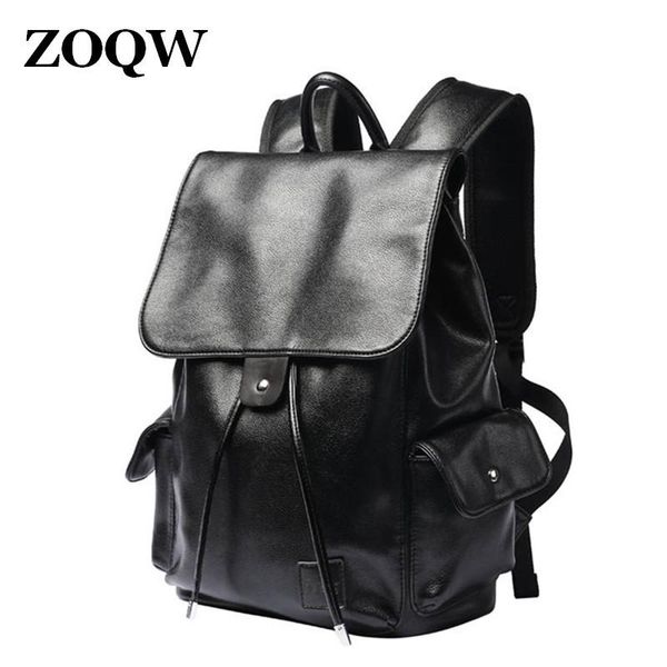 backpack fashion men youth pu leather backpacks for teenager male school shoulders travel bag mochila zoqw sw0336
backpack fashion men youth pu leather backpacks for teenager male school shoulders travel bag mochila zoqw sw0336