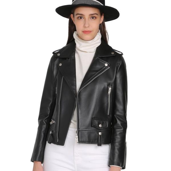 women's jackets padegao spring genuine leather jacket women fashion real sheepskin coat rivet motorcycle biker sheep pdg1775, Black;brown
women's jackets padegao spring genuine leather jacket women fashion real sheepskin coat rivet motorcycle biker sheep pdg1775, Black;brown
