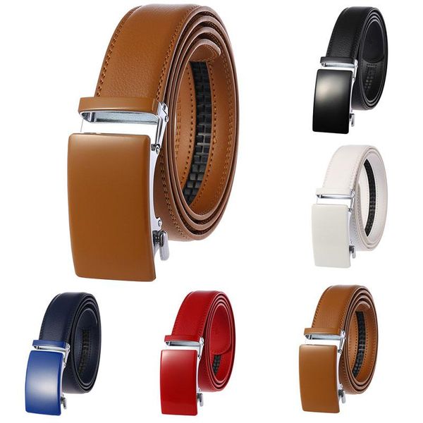 belts fashion luxury men's genuine leather white belt automatic buckle ratchet strap blue red black khaki male gift, Black;brown
belts fashion luxury men's genuine leather white belt automatic buckle ratchet strap blue red black khaki male gift, Black;brown