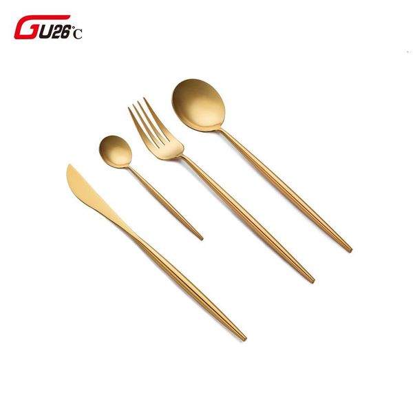 304 stainless steel gold dinner set cutlery luxury fork knife spoon dessert dinnerware western silverware kitchen tableware
304 stainless steel gold dinner set cutlery luxury fork knife spoon dessert dinnerware western silverware kitchen tableware