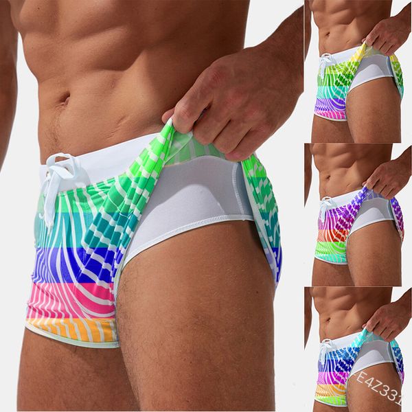 mens double layer swimming trunks drawstring slim gradient trunks homme summer beach swimsuit
mens double layer swimming trunks drawstring slim gradient trunks homme summer beach swimsuit