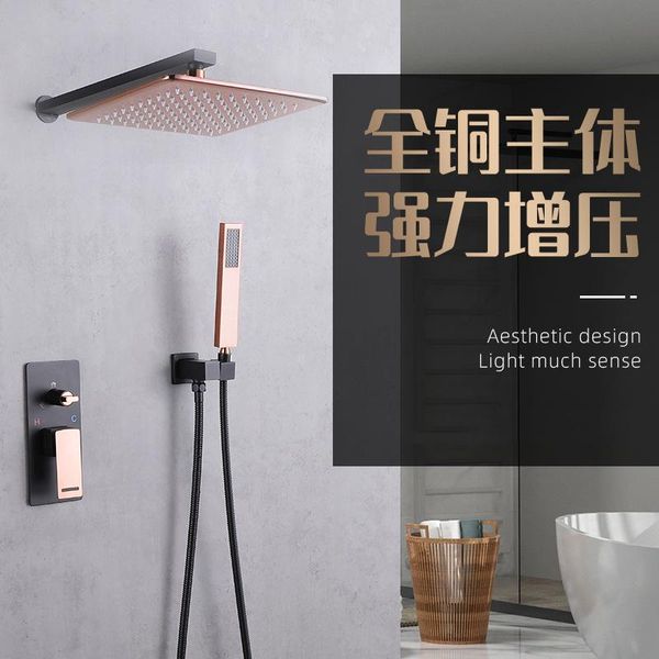 solid copper bathroom shower set concealed wall mounted shower faucet set with pressured head for home l rose gold
solid copper bathroom shower set concealed wall mounted shower faucet set with pressured head for home l rose gold