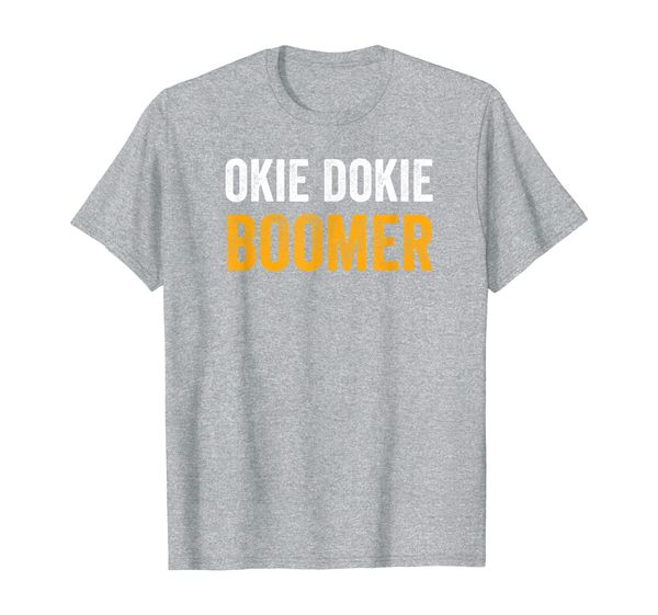 ok boomer t shirt okie dokie boomer t-shirt, White;black 
ok boomer t shirt okie dokie boomer t-shirt, White;black
