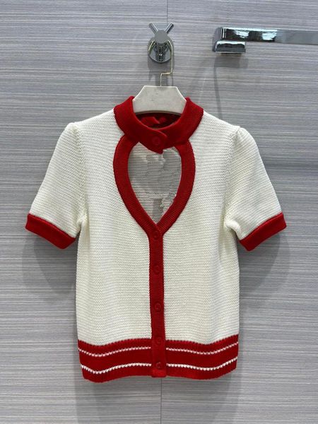 women's knits & tees 2021 women fashion short-sleeved heart-shaped hollow neck sweater 0802, White
women's knits & tees 2021 women fashion short-sleeved heart-shaped hollow neck sweater 0802, White