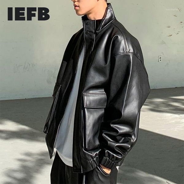 men's fur & faux iefb men's clothing autumn korean trend handsome stand collar jackets for male 2021 black pu leather oversize coa
men's fur & faux iefb men's clothing autumn korean trend handsome stand collar jackets for male 2021 black pu leather oversize coa