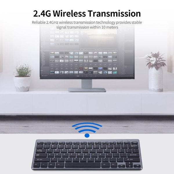 78 keys wireless keyboard 2.4g wireless keyboard ultra-thin mini keyboards mute for deskcomputer laptop
78 keys wireless keyboard 2.4g wireless keyboard ultra-thin mini keyboards mute for deskcomputer laptop