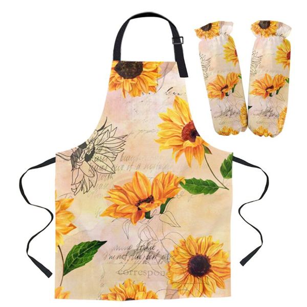 aprons daily cleaning apron set sunflower yellow lines retro chef waiter anti-oil kids cooking gardening work sleeve cover
aprons daily cleaning apron set sunflower yellow lines retro chef waiter anti-oil kids cooking gardening work sleeve cover