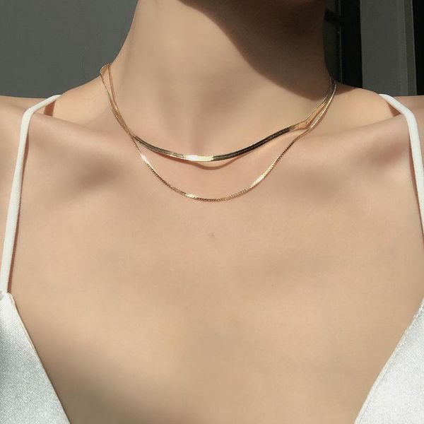 chains 6pcs stainless steel golden necklace chain pendants choker rings for women men body jewelry gift korean, Silver
chains 6pcs stainless steel golden necklace chain pendants choker rings for women men body jewelry gift korean, Silver