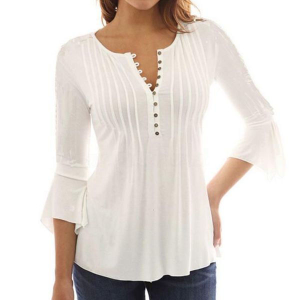 women blouse autumn casual femme solid pleated solid seven quarter sleeve clothing for ladies 2021 autumn blouses women top, White
women blouse autumn casual femme solid pleated solid seven quarter sleeve clothing for ladies 2021 autumn blouses women top, White