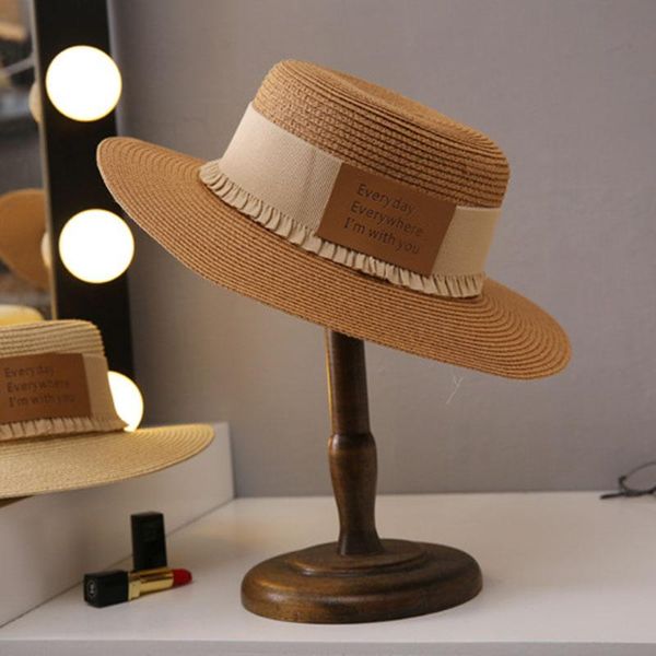 wide brim hats women's cap straw hat beach accessory sun protection visor panama for girl fashion 2021fitted black autumn casual letter, Blue;gray
wide brim hats women's cap straw hat beach accessory sun protection visor panama for girl fashion 2021fitted black autumn casual letter, Blue;gray