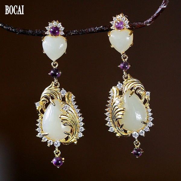 2021 new real s925 sier jewelry gold-plated fashionable water drop natural jade female models elegant women earrings rmzo, Silver
2021 new real s925 sier jewelry gold-plated fashionable water drop natural jade female models elegant women earrings rmzo, Silver