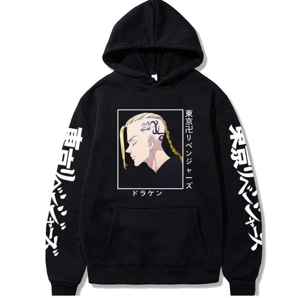 men's hoodies & sweatshirts anime tokyo revengers draken hoodie sweatshirt men harajuku manga kawaii ken ryuuguuji posters graphics o, Black 
men's hoodies & sweatshirts anime tokyo revengers draken hoodie sweatshirt men harajuku manga kawaii ken ryuuguuji posters graphics o, Black
