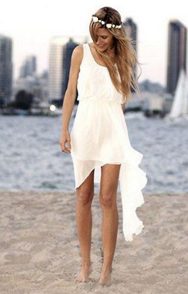 2021 new short beach wedding es scoop sleeveless chiffon summer boho bridal gowns vestiod de noiva rlyd, White
2021 new short beach wedding es scoop sleeveless chiffon summer boho bridal gowns vestiod de noiva rlyd, White