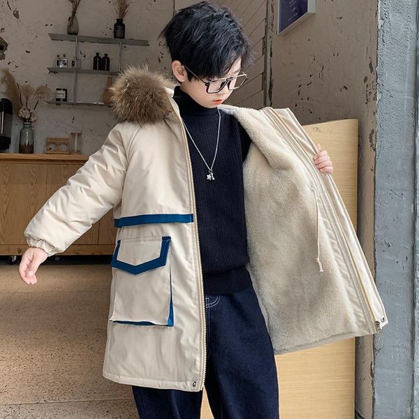 down coat boys winter fashion big pocket jacket thick youth warm plus fleece hooded blue white 6 8 10 12 y, Blue;gray
down coat boys winter fashion big pocket jacket thick youth warm plus fleece hooded blue white 6 8 10 12 y, Blue;gray