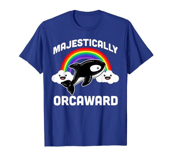 majestically orcaward shirt, funny awkward killer whale gift, White;black
majestically orcaward shirt, funny awkward killer whale gift, White;black