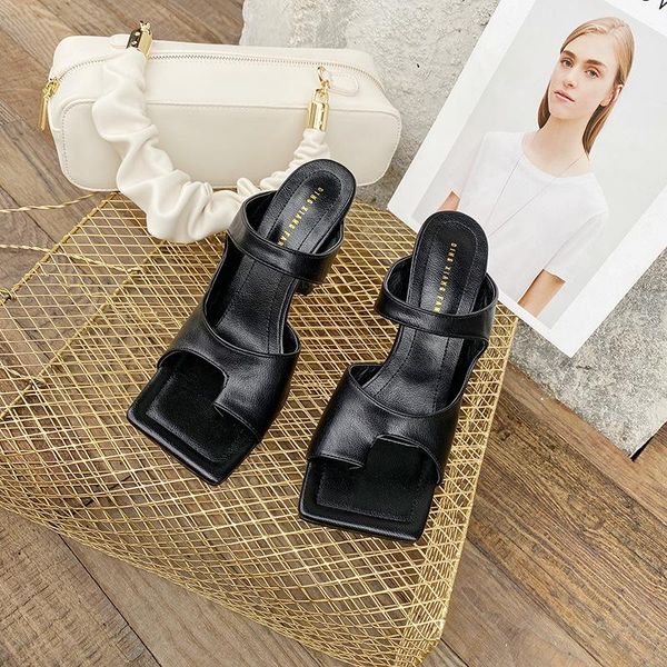women's shoes summer 2021 network celebrities with the same fashion shoes versatile square head high heel sandals, Black
women's shoes summer 2021 network celebrities with the same fashion shoes versatile square head high heel sandals, Black