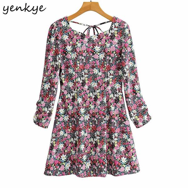 casual dresses yenkye multicolor floral print dress women backless o neck puff sleeve a-line mini sweet female summer vestido, Black;gray
casual dresses yenkye multicolor floral print dress women backless o neck puff sleeve a-line mini sweet female summer vestido, Black;gray