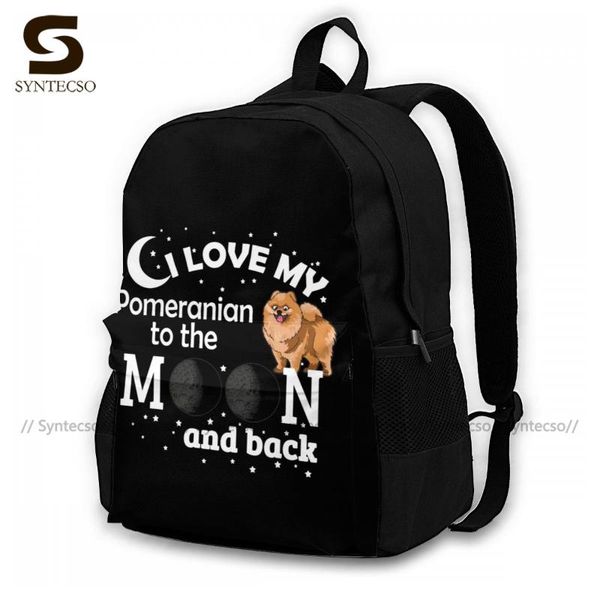 pomeranian backpacks large nice polyester backpack cycling girl bags