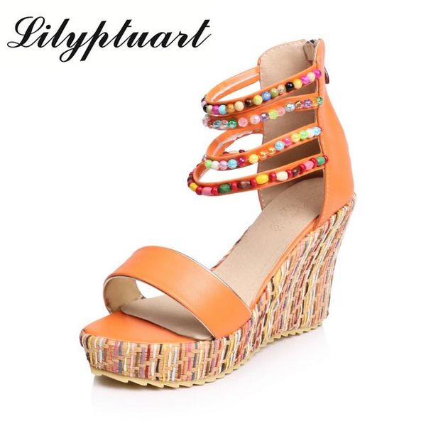 roman style wedge shoes women cowboy wedge shoes women non-slip wear-resistant tendon bottom sandals 2021, Black