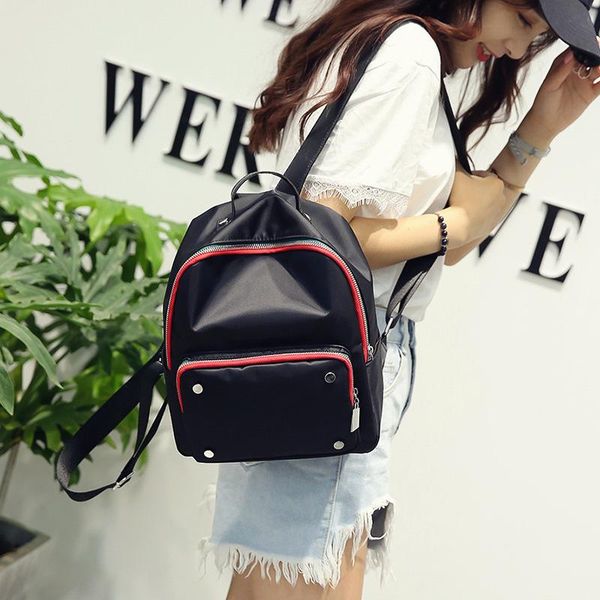 backpack 2021 leisure fashion front pocket four nails trend student schoolbag nylon travel bag
backpack 2021 leisure fashion front pocket four nails trend student schoolbag nylon travel bag