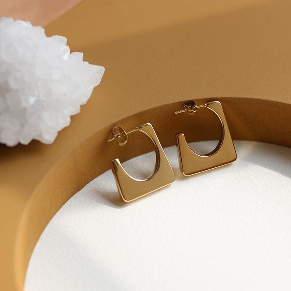 hoop & huggie 2021 design hollow square geometric earring bold chunky trapezoid stainless steel 18k gold plated earrings for women, Golden;silver
hoop & huggie 2021 design hollow square geometric earring bold chunky trapezoid stainless steel 18k gold plated earrings for women, Golden;silver