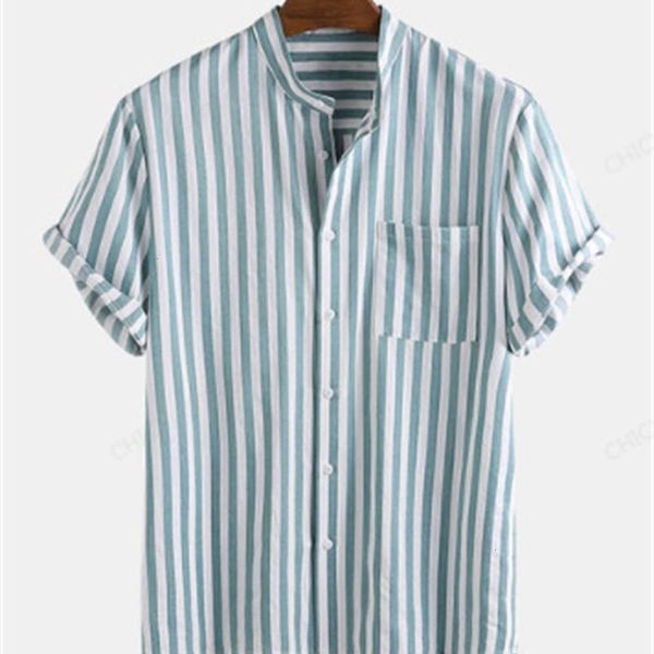 large shirt stripe printed men's summer new casual lapel short sleeve loose, White;black
large shirt stripe printed men's summer new casual lapel short sleeve loose, White;black