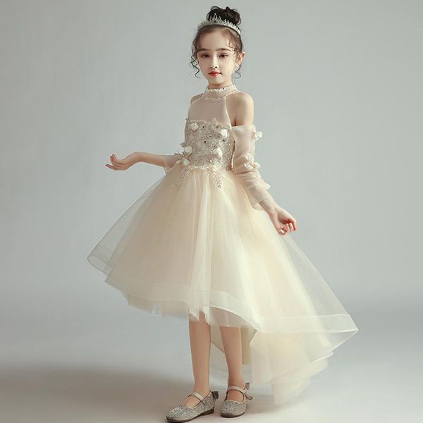 girl's dresses flower girl appliques beading sequined embroidery halter princess knee-length lace off the shoulder kids party gown h351, Red;yellow
girl's dresses flower girl appliques beading sequined embroidery halter princess knee-length lace off the shoulder kids party gown h351, Red;yellow