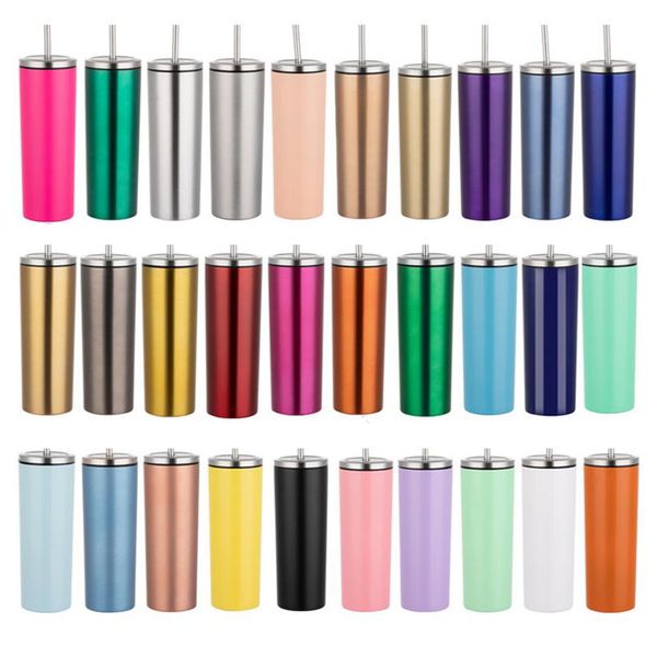 20oz slim tumbler double wall stainless steel vacuum insulated straight sippy cups flask beer coffee mugs water bottle with metal straws & s
20oz slim tumbler double wall stainless steel vacuum insulated straight sippy cups flask beer coffee mugs water bottle with metal straws & s