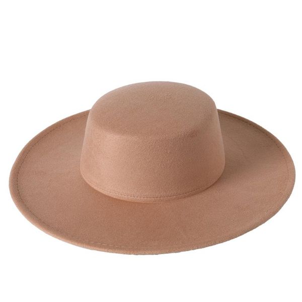 wide brim hats women's solid color personality flat simple elegant formal hat, Blue;gray
wide brim hats women's solid color personality flat simple elegant formal hat, Blue;gray