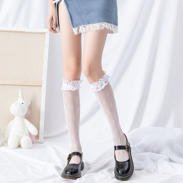 jk lolita medium tube girl loli hollowed out knee socks lace net red pile, Black;white
jk lolita medium tube girl loli hollowed out knee socks lace net red pile, Black;white