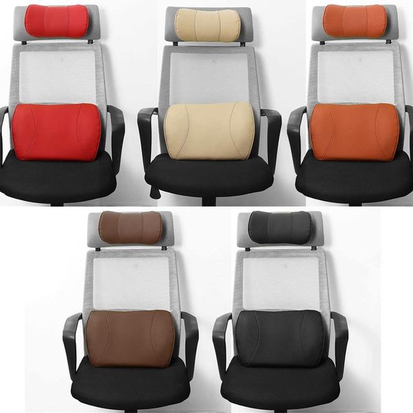 seat cushions soft leather memory foam car neck back pillow lumbar support massager waist cushion for chairs relieve pain
seat cushions soft leather memory foam car neck back pillow lumbar support massager waist cushion for chairs relieve pain