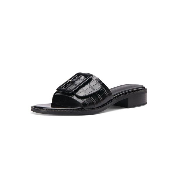 guidibasicwomen's slippers shoes for slipper female sandals summergenuine cow leather bag buckle embossed leather casual outdoor, Black
guidibasicwomen's slippers shoes for slipper female sandals summergenuine cow leather bag buckle embossed leather casual outdoor, Black