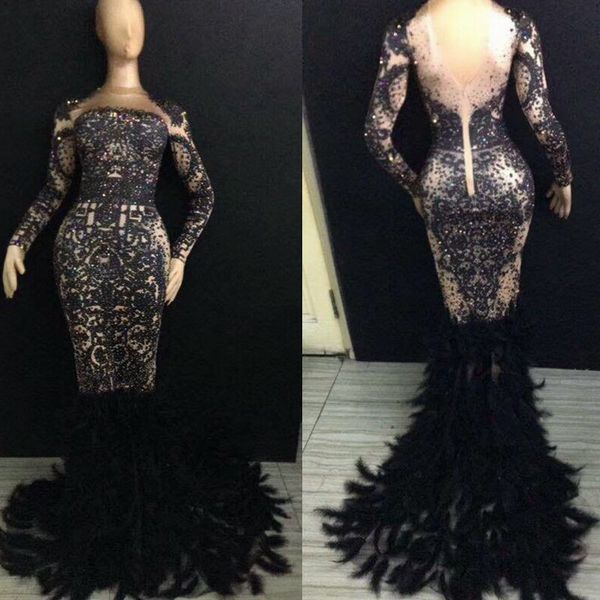 sparkly rhinestones feather trumpet dress women nightclub black long dress prom costumes birthday celebrate party dresses, Black;red
sparkly rhinestones feather trumpet dress women nightclub black long dress prom costumes birthday celebrate party dresses, Black;red