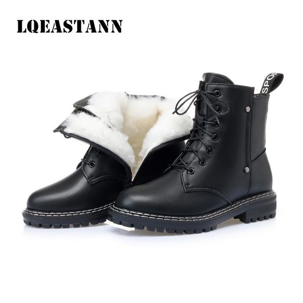 boots winter women's leather wool warm short non-slip student botas de mujer size 35-43, Black
boots winter women's leather wool warm short non-slip student botas de mujer size 35-43, Black
