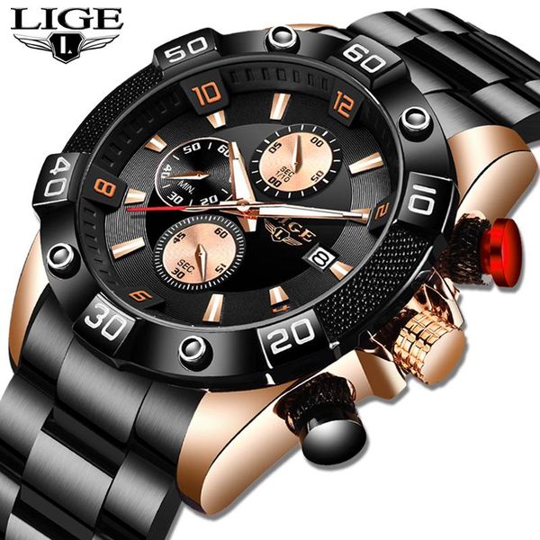wristwatches lige men watch big dial sport watches mens chronograph quartz wristwatch date male clock relogio masculino, Slivery;brown
wristwatches lige men watch big dial sport watches mens chronograph quartz wristwatch date male clock relogio masculino, Slivery;brown