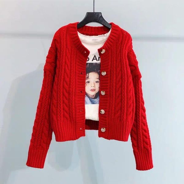 women's knits & tees women 2021 spring summer short high waist solid color sweater female single-breasted knit cardigan small jacket fe, White
women's knits & tees women 2021 spring summer short high waist solid color sweater female single-breasted knit cardigan small jacket fe, White