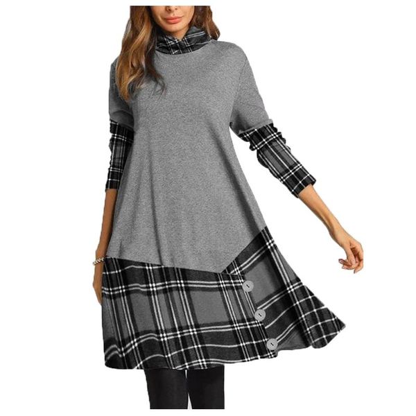 casual dresses women spring fashion long sleeves splicing dress for lady office chiffon lattice leisure style, Black;gray
casual dresses women spring fashion long sleeves splicing dress for lady office chiffon lattice leisure style, Black;gray
