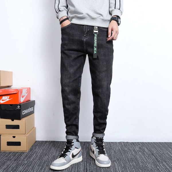jeans men's fashion brand slim feet trend korean autumn and winter new elastic casual versatile black grey long pants, Blue
jeans men's fashion brand slim feet trend korean autumn and winter new elastic casual versatile black grey long pants, Blue