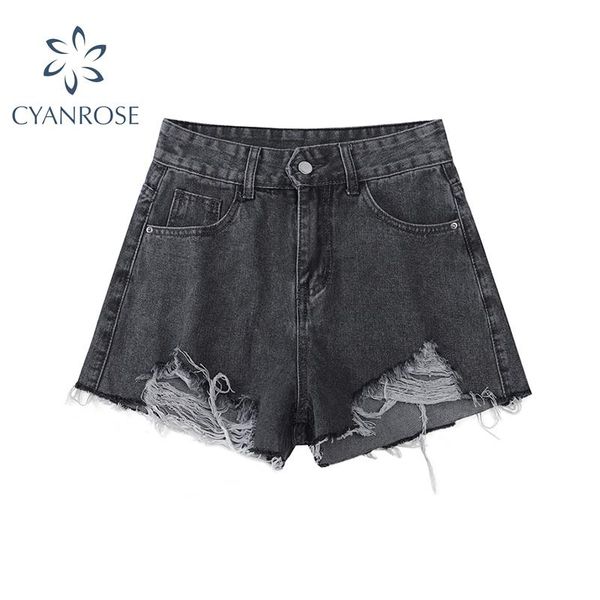 women's shorts streetwear y2k ripped denim short high waist a line women summer 2021 ripping edge mini female, White;black
women's shorts streetwear y2k ripped denim short high waist a line women summer 2021 ripping edge mini female, White;black
