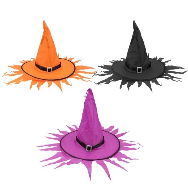 party hats 3pcs glowing witch hat led costume props wizard